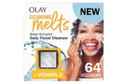 Olay Cleansing Melts + Vitamin C Face Cleanser, 64 total (2 x 32 count), Water-Activated Face Wash Cleanses, Tones, and Refreshes Skin