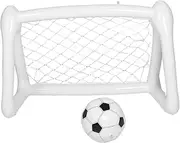 FUNNETOYU 1 Set Portable Inflatable Soccer Goal for Lightweight Practice Tool with Soccer Net Quick Assembly for Backyard Fun and Family Interaction