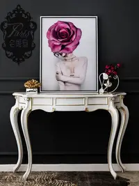 在飛比找Yahoo!奇摩拍賣優惠-歐式 法式  古典浪漫優雅 玄關桌 茶几桌 擺式桌 置物桌 