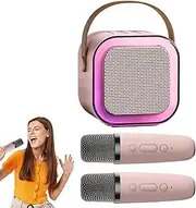 Small Karaoke Machine for Kids | Portable Wireless Karaoke Singing Speaker,Portable Wireless Small Karaoke Singing Speaker with 2 Mic for Birthday, Family,Home Party