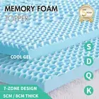 Memory Foam Mattress Topper COOL GEL Bed 5/8CM 7-Zone Queen King Double All Size