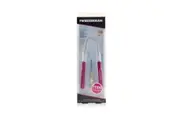 Tweezerman Smooth Finish Facial Hair Remover - Pink (With Stainless Slant Tweezerette) 2pcs