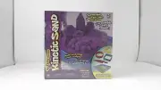 Spin Master Kinetic Sand Sand Box Playset w/1lb of Sand and 3 Molds, Purple Sand