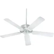 Quorum 146525-6 All-Weather Allure 52" 5-Blade Patio Fan in White