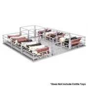 Little Buster Toys Gray Feedlot 500231, Cow & Bull Stalls, Free Shipping!