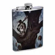 Mythical Creature D3 Flask 8oz Stainless Steel Hip Drinking Whiskey