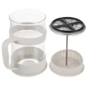 350 Ml Filter Press Pump Pot for Coffee Teapot with Strainer Office Travel