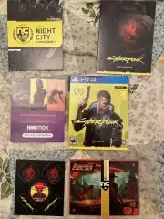 **NO GAME** Cyberpunk 2077 for PlayStation 4 PS4 Extras Slipcover Stickers Book