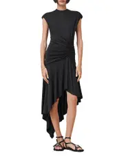 Allsaints Annalie High Low Midi Dress