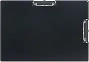 Acocony 11x17 Clipboard Double Clip with Ruler Extra Large Clipboard Low Profile Clip 11 x 17 Clipping Board Plastic Black Pack of 1
