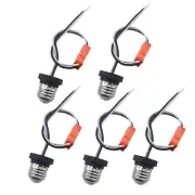 Medium Edison E26 Socket Adapter Base Male Screw in Light Bulb Socket Pigtail fo