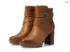 New Naturalizer Women Buckled Crisscross Straps Block Heel Zipper Booties Sz.8W