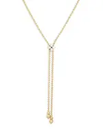 Roberto Coin 18K Yellow Gold Love in Verona Diamond Mini Tassel Pendant Necklace, 23