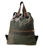 Dolce & Gabbana Military Green Patchwork Rucksack Backpack Bag - RRP 2041.2 USD