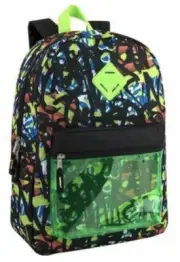 AD Sutton Urban Sport Graffiti Print Backpack Adjustable Padded Straps - 17 inch