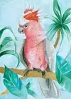 Major Mitchell Cockatoo Australian Souvenir Aqua Tea Towel 70cm x 50cm
