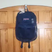 JanSport Mesh Pack Backpack Navy Blue Bnwt