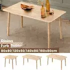 Furb Dining Table Wooden Frame Rectangle Oak 80x80/120x60/140x80/160x80cm