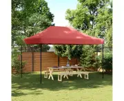 Foldable Party Tent Pop-Up Burgundy 410x279x315 cm