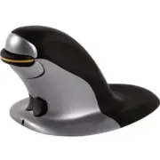 NEW Fellowes Penguin Ambidextrous Vertical Mouse Wireless Small Black/Grey