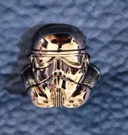 3-D Star Wars Stormtrooper Helmet Metal Belt Buckle NEW