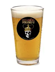 Rush - Rock and Roll - 16oz Pint Beer Glass Seltzer Barware Tea Cocktail 58