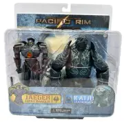 NECA Pacific Rim Action Figure 2 Pack Gipsy Danger Leatherback Box Damage New