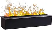 Electric Fireplace Home 3D Atomization Electric Fireplace Modern Living Room Embedded Electric Fireplaces Creative Super Long Simulation Flame Electric Fireplace Linear Fireplace (Size : A)