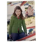 Sirdar Knitting PATTERN Children Cable Sweaters Cardigans Aran Knit Pattern