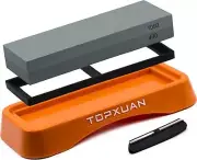 Knife Sharpening Stone, 2 Sided 400/1000 Waterstone Professional Kitchen with