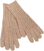 [JINZIJINYU] Ladies Knit Gloves Long Armband Twisted Touch Screen Gloves Separate Finger Cycling Ski Gloves