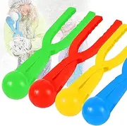 Snowball Maker Toy for Kids - Winter Outdoor Fun Ball Fight Game Tool With Handle - Durable Shape (Safe & Thicker Material)