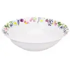 9-inch Lavender Porcelain Large Mixing Bowl Floral Bone China Salad Bowl