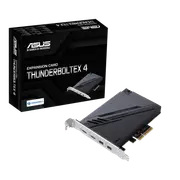 ASUS THUNDERBOLTEX 4 Expansion Card, Dual Thunderbolt, 40 Gbps Bi-Directional, 4xUSB-C, 1xDP, 4xPCIE3.0