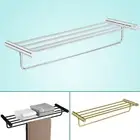 600mm Bath Round Towel Shelf Storage Stainless Steel Rack Rail Black/Silver/Gold
