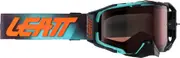 Leatt Velocity 6.5 Mint 2024 Motocross Goggles, blue-orange for Men One Size Blue Orange