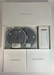 Apple iMac OS X Install Disc 1 & 2 Version 10.4.10, 2007 W/ Remote & Box NEW