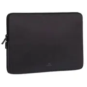 Rivacase Suzuka Laptop Sleeve for 14" Notebook - Black with Water Resistant Fabric [7704 Black]