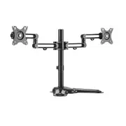 Brateck Dual Monitor Premium Articulating Aluminum Stand Fit Most 17'-32' Monitors Up to 8kg per Screen Arms and Stands - LDT30-T024
