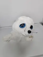 Aurora White Harp Seal Plush 8 Inch Stuffed Animal Toy