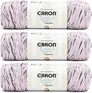 Caron Simply Soft Speckle Yarn, Wisteria 3 Pack