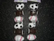 New Sports balls 12 count Treat containers Egg Hunt football soccer baseball