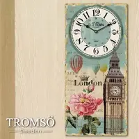 在飛比找PChome商店街優惠-TROMSO 無框畫時鐘 倫敦之旅-直立時鐘 CW03 壁鐘