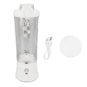 Portable Blender 600ml 2 Modes 150W 18000RPM USB Rechargeable 4000mAh Battery Leakproof Lid Mini Juicer Cup for Shakes White
