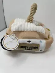 Haute Diggity Dog Chewy Vuiton Interactive Trunk Plush Dog toy NWT