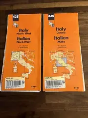 Italy Centre Italian Mitte Michelin 2000 Road Map #430 And Italy North West #428