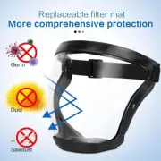 Anti-fog Full FaceShield Super Protective Head Cover Safety Transparent J3O1