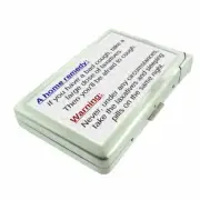 Cough Remedy Em1 Cigarette Case with Built in Lighter Metal Wallet