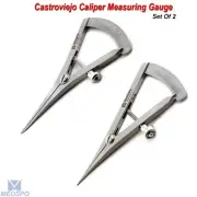 Dental Castroviejo Bone Caliper Measuring Gauge Orthopedic Implant Instruments