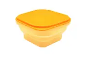 Marcus & Marcus Yellow Collapsible Snack Container Food Stroage w/Lid Silicone